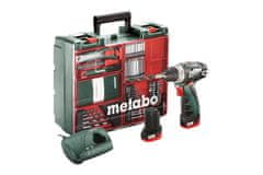 Metabo set PowerMaxx BS Basic akumulatorski vijačnik-vrtalnik + set pribora (600080880)