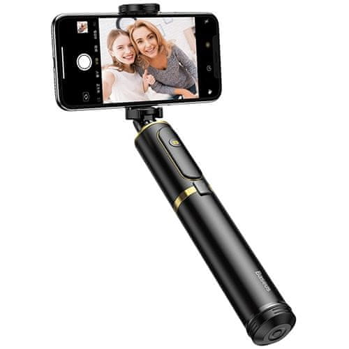 BASEUS SelfieSTAR PRO selfie palica, zložljiva, črno-zlata