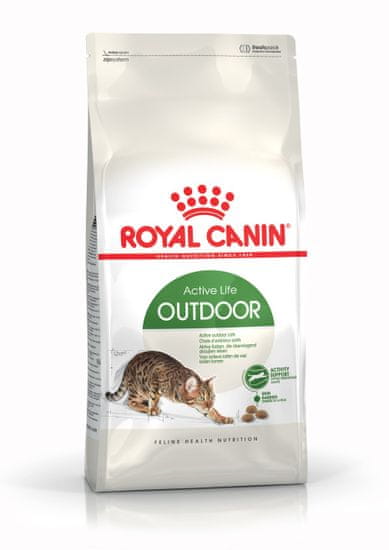 Royal Canin briketi za aktivne odrasle mačke Outdoor, 10 kg