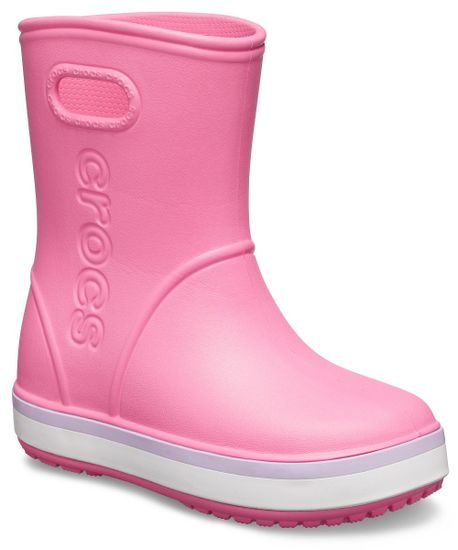 Crocs Crocband Rain Boot K Pink Lemonade/Lavender 205827-6QM dekliški škornji