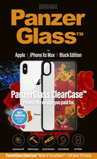 PanzerGlass ClearCase ovitek za Apple iPhone Xs Max Black Edition 0221