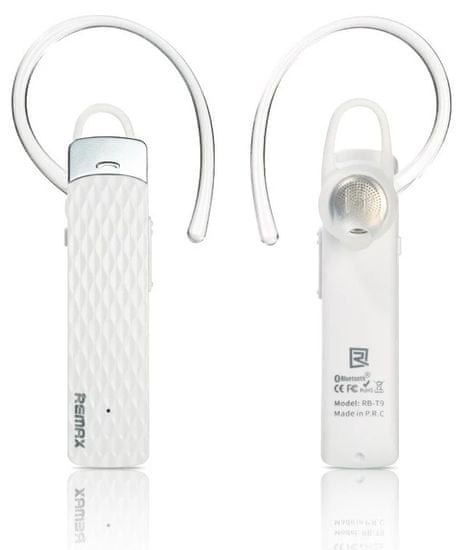 REMAX Mono RB-T9 slušalka, Bluetooth, bela