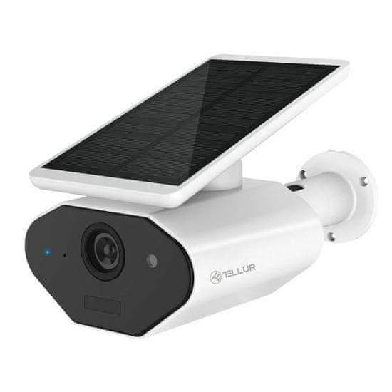 Tellur Wi-Fi pametna zunanja solarna kamera, 960p, bela