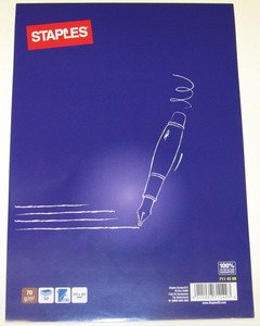 Staples pisalni blok A4, črtan, 50 listov