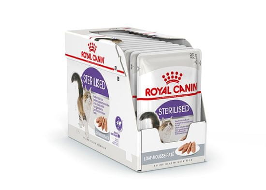 Royal Canin vrečka za mačke Sterilised Loaf, 12x85 g