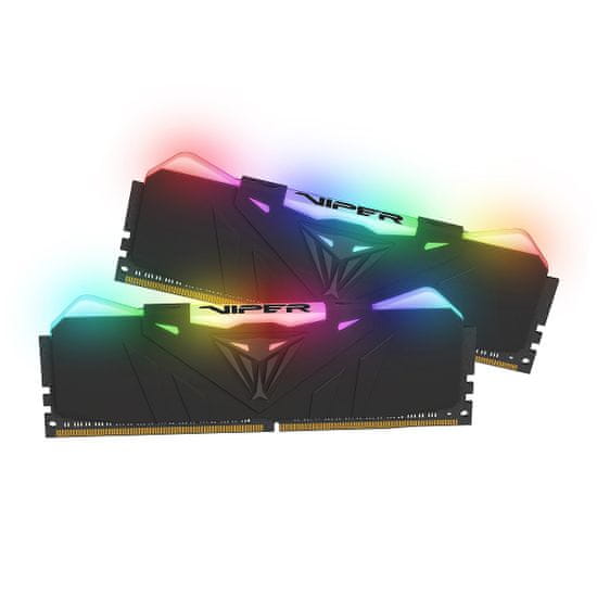Patriot Viper RGB pomnilnik (RAM), 16 GB (2x 8 GB), DDR4, 3200 DIMM (PVR416G320C6K)