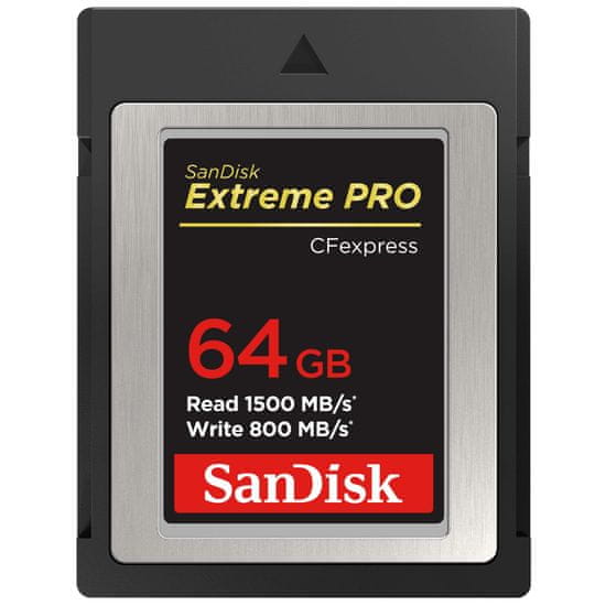 SanDisk Extreme Pro CFexpress spominska kartica Type B, 64 GB