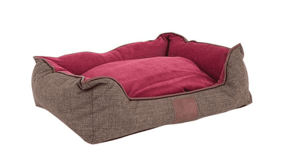 Akinu Chester pasja postelja, rjava/rdeča