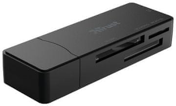 Trust Nanga čitalec kartic, USB 3.2, črn
