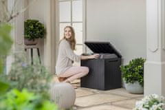 KETER vrtna škatla / zaboj za shranjevanje CITY box, 113, siva/grafitna