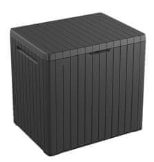 KETER vrtna škatla / zaboj za shranjevanje CITY box, 113, siva/grafitna