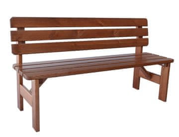 Rojaplast klop Viking, lakirana, 150 cm, rjava