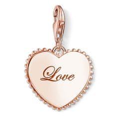 Thomas Sabo Obesek "Izraz ljubezni" , 1502-415-40, Charm Club, 925 Sterling srebro, prevleka iz 18k rose zlata