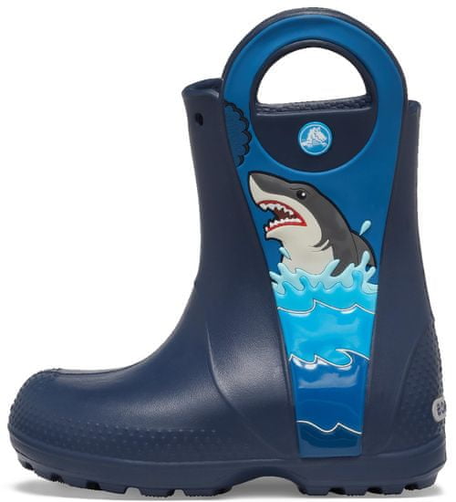 Crocs FL Shark Ptch Rain Boot B fantovski škornji Navy 206174-410
