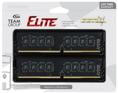 TeamGroup Elite 16GB Kit (2x8GB) DDR4-2666, DIMM, CL19 pomnilnik (TED416G2666C19DC01)