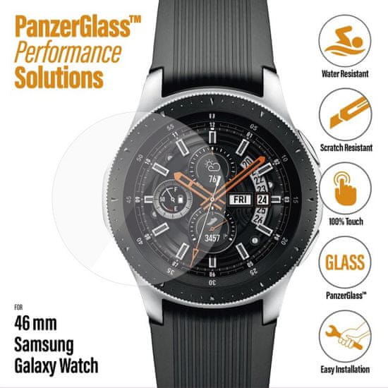 PanzerGlass zaščitno steklo SmartWatch za Samsung Galaxy Watch, 46mm, prozorno (7203) - Odprta embalaža