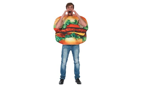 Unikatoy kostum burger, odrasli, majica