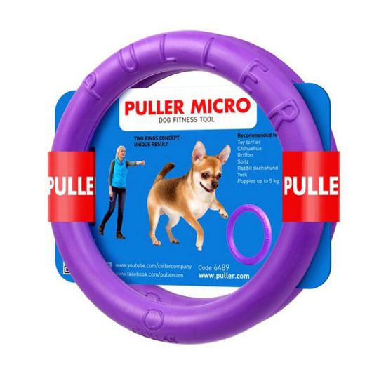 Puller obroč za psa Micro 12,5x1,5 cm, 2 kosa
