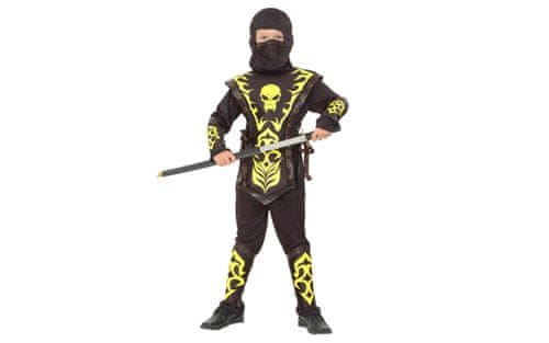 Unikatoy otroški pustni kostum ninja, rumen (23148)