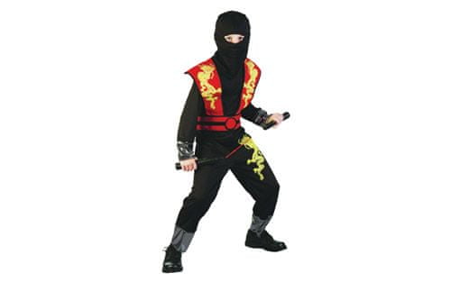 Unikatoy otroški pustni kostum ninja zmaj, rdeč (24284)