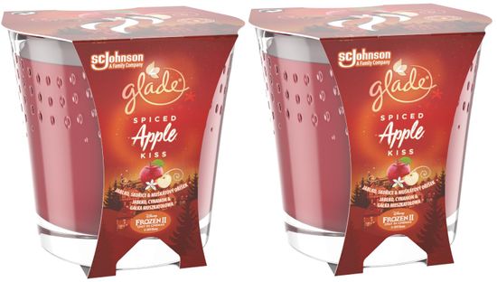 Glade 2 x svečka Spiced Apple Kiss, 129 g