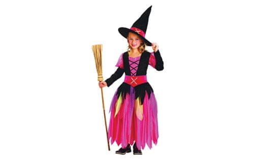Unikatoy otroški pustni kostum čarovnica, črna/roza (24289)