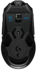 Logitech G903 Lightspeed Hero gaming miška, brezžična, črna (910-005672)