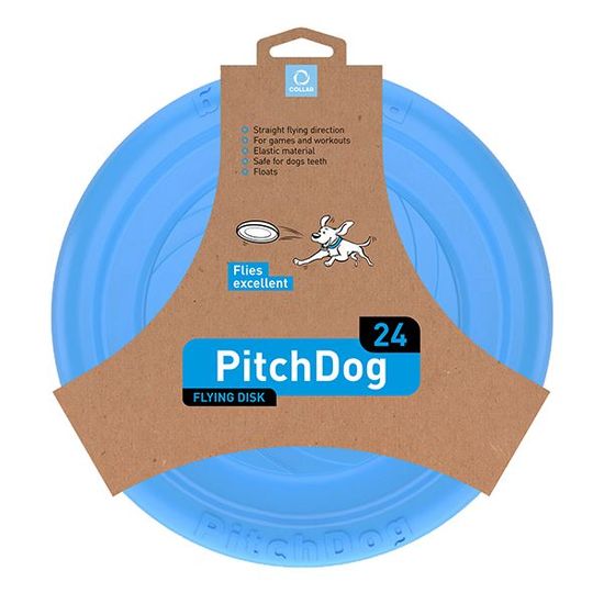 PitchDog leteč frizbi za pse, moder, 24 cm