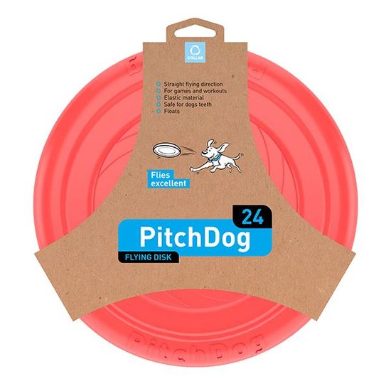 PitchDog leteč frizbi za pse, roza, 24 cm