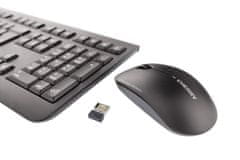 Cherry brezžična tipkovnica in miška Cherry DW 3000 Wireless, USB sprejemnik, črna, UK SLO gravura