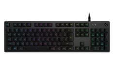 G512 Carbon tipkovnica, GX Red Linear, USB, US int., SLO gravura