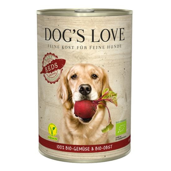 Dog's Love B.A.R.F. 100 % BIO Vegan konzerva za psa, z rdečo zelenjavo, 400 g .