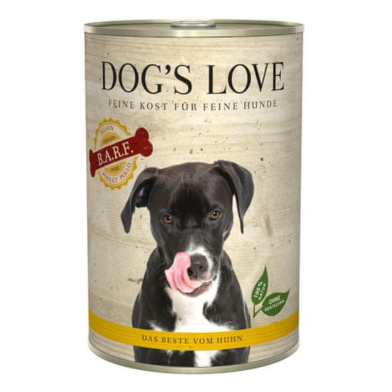Dog's Love B.A.R.F. konzerva za pse, s piščancem, 400 g