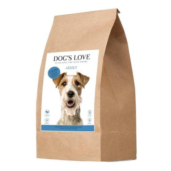 Dog's Love Adult pasji briketi, z lososom, 2 kg
