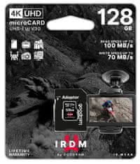 GoodRam MicroSDXC pomnilniška kartica + SD adapter, 128 GB, UHS-I U3, 4K V30
