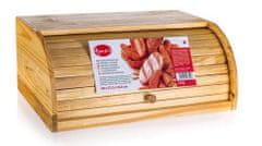 Apetit lesena posoda za kruh, 40 × 27,5 × 16,5 cm
