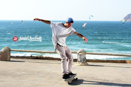 Street Surfing Longboard Shark Attack 36 Koa Black | mimovrste=)