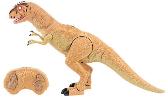 Teddies Pohodni dinozaver IC velociraptor, 50 cm z zvoki in lučmi, oranžen