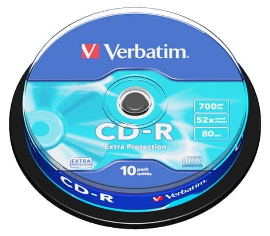 Verbatim CD-R 80 52x EXTRA, 10 na osi