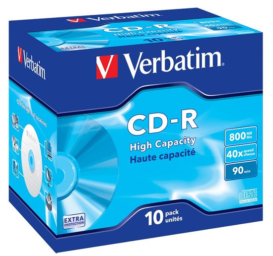 Verbatim CD-R medij 800 MB, 40x, 10 kos