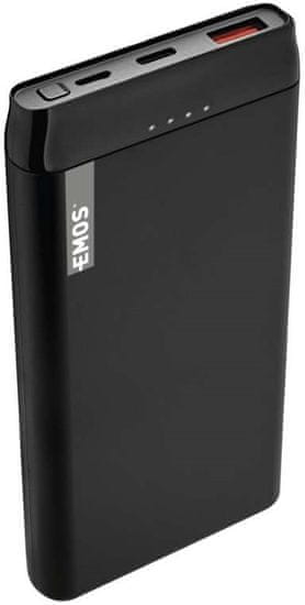 Emos Alpha Q10 prenosna baterija, 10.000 mAh, črna