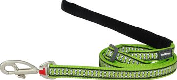 Red Dingo Odsevni pasji povodec zelen