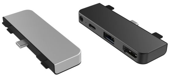 Hyper HyperDrive 4v1 USB-C Hub za iPad Pro HY-HD319E-GRAY, siv