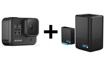 GoPro Hero 8 športna kamera + baterija + dvojni polnilec