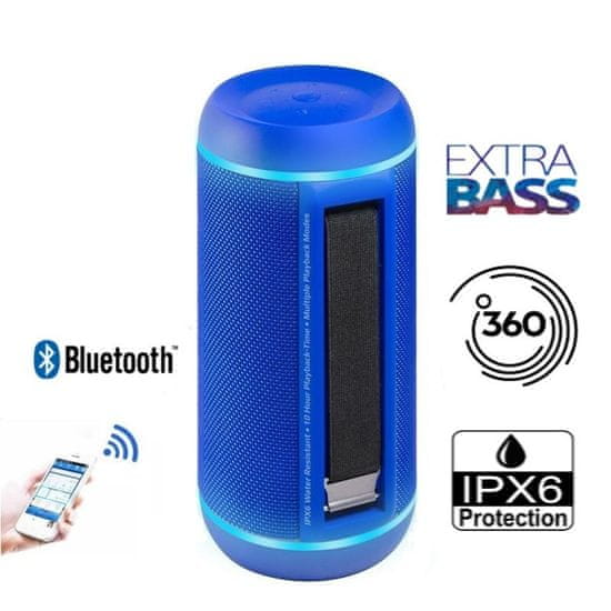 Promate Silox PRO brezžični Bluetooth zvočnik, TWS, 30 W, IPX6, LED