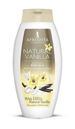Kozmetika Afrodita Natural Vanilla mleko za telo, 250 ml