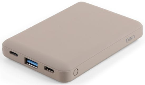 UNIQ Fuele Mini 8 000 mAh USB-C PD žepna polnilna baterija UNIQ-FUELEMINI, bež