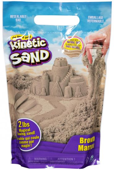 Kinetic Sand rjav pesek, 0,9 kg