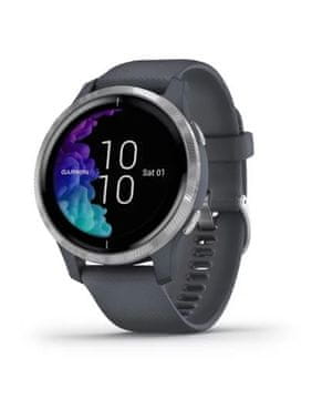 Garmin Venu pametna ura, sivo modra/srebrna