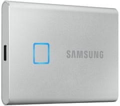 Samsung T7 Touch zunanji SSD, 2 TB, USB-C 3.2 Gen2, srebrn